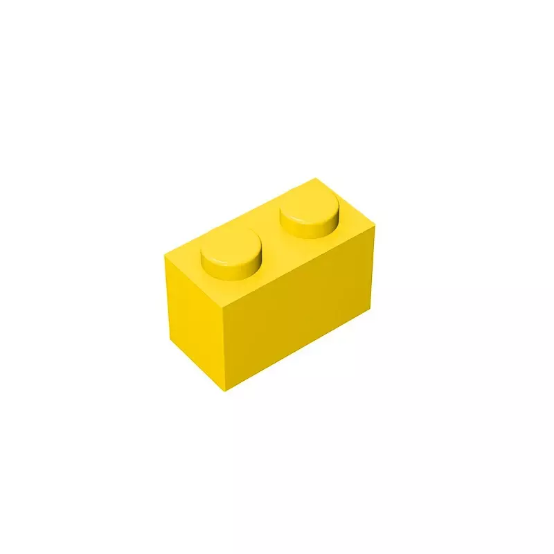 Gobricks GDS-532 Ziegel 1x2 ohne Unterrohr kompatibel mit Lego 3004 3065 35743 Stück Kinder DIY