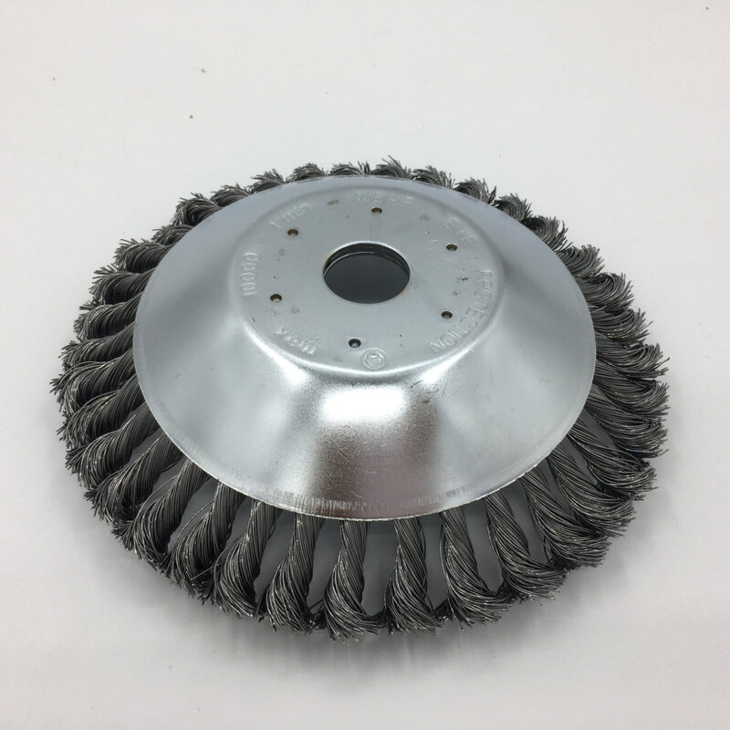 6/8 Inch Steel Wire Wheel Garden Weed Brush Lawn Mower 6/8 Inch Grass Trimmer Head Cutter Tools Dust Removal Weeding Plate