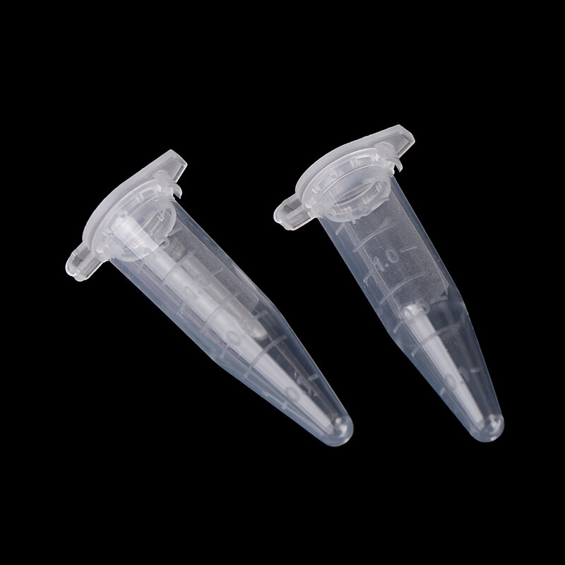 Mini tubos de plástico, tubo Microcentrífuga, laboratório graduado centrífuga tubos, 1.5ml, 50pcs