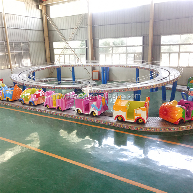 Indoor Mini Achterbahn für Kinder angepasst 5kw heiß verkaufen abs Kunststoff Material Dinosaurier Fahrt auf Babys chaukel Indoor 12 Monate