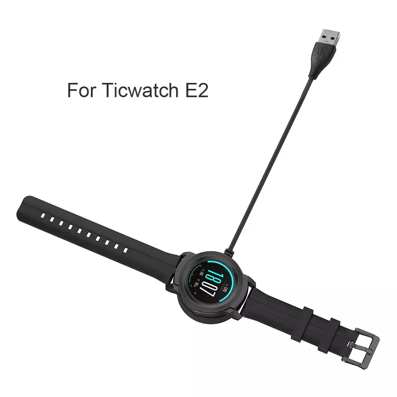 قاعدة شاحن سريع USB ، قاعدة شحن محمولة ، كابل ل Ticwatch E2 ، S2 الذكية