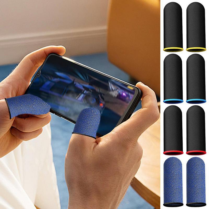 Sarung jari Anti Slip, 20/2 buah ujung jari untuk Game PUBG ponsel pengontrol Game lengan jari untuk layar sentuh Game ponsel