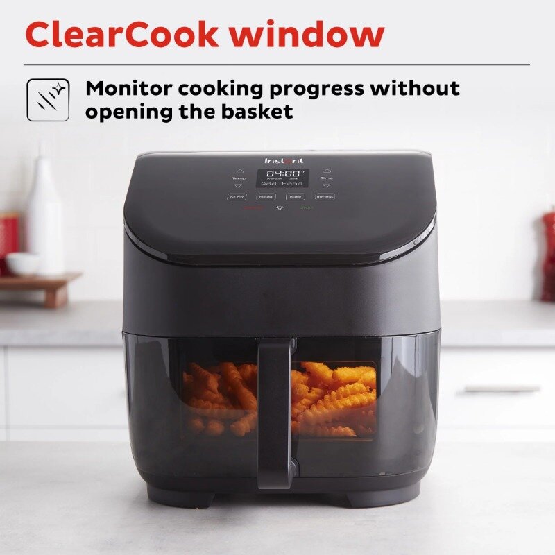 Vortex 5 Qt Single Basket 4-in-1 Air Fryer Oven with Clearcook Window