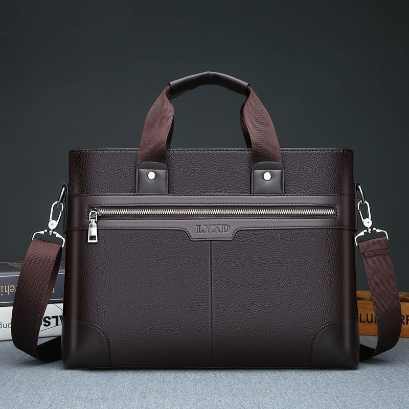 Мужская деловая сумка, портфель на плечо для компьютера, Офисная дизайнерская сумка через плечо