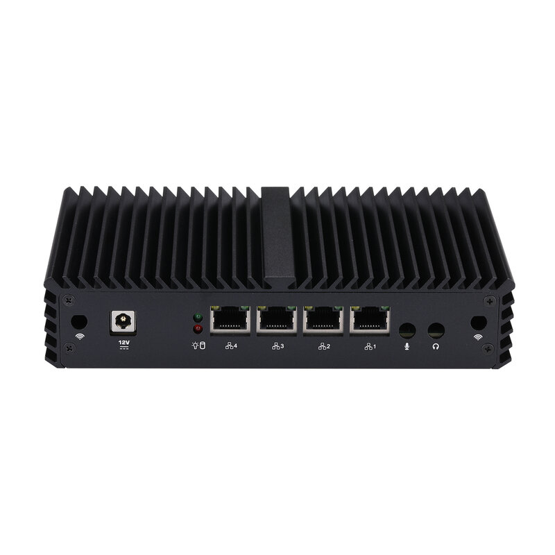 Qotom firewall roteador mini pc q330g4 q335g4 s06 soc processador i3-4005U i3-5005U -4 gigabit lan portas