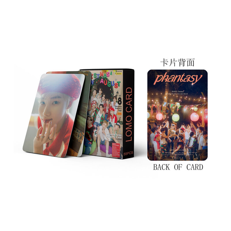 Cartões Lomo temáticos Kpop, álbum PHANTASY Photocard, conjunto de cartões de impressão fotográfica, coleção Fãs, 55pcs