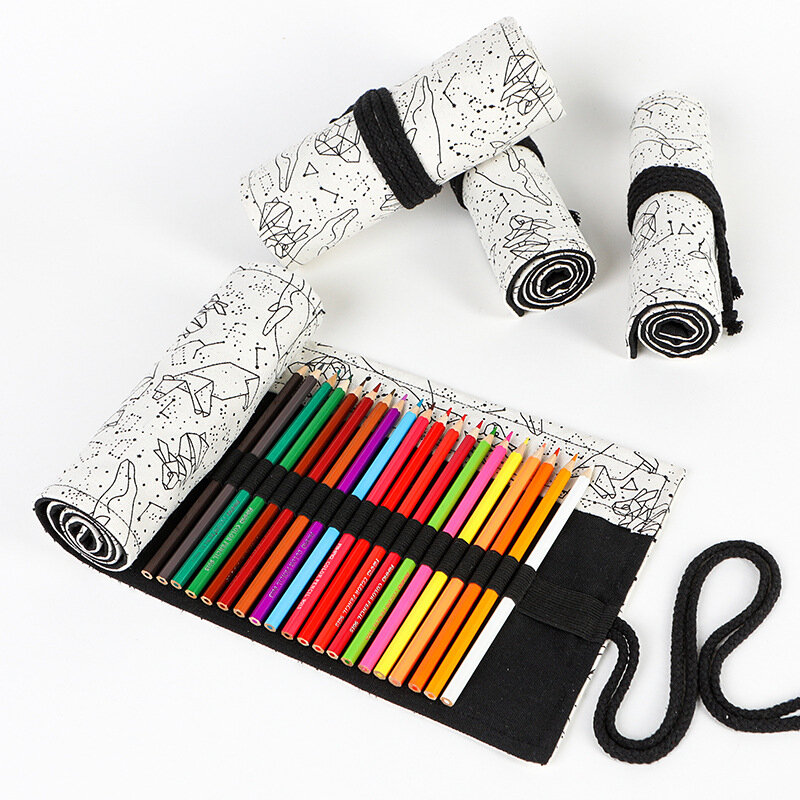 Mallette de rangement pour stylos à crochet, sac à crayons ogo Star Map, conteneur pour stylos, artisanat, couture, pinceaux, support de rangement, stylos non inclus