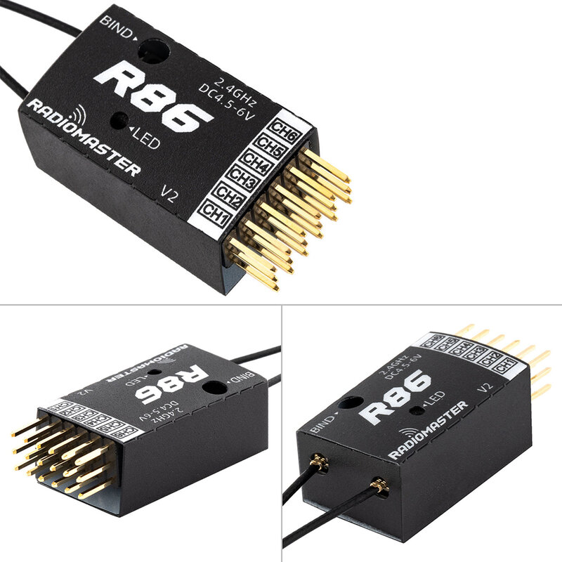 RadioMaster – récepteur Nano 2.4G Compatible FrSky pour Drone RC, R81, R84, R86, R86C, R88, R161, R168