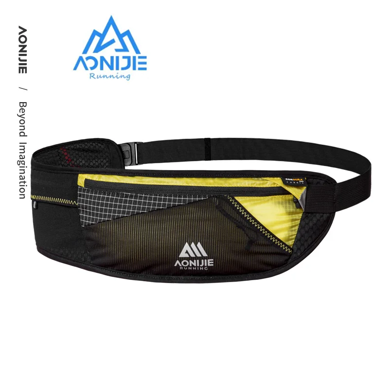 AONIJIE-riñonera deportiva W8117 multifuncional para exteriores, bolso ligero de viaje, bolsillo para llaves, BILLETERA, soporte para teléfono móvil