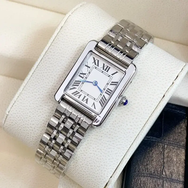 Luxury Women Watch Full Steel Watches For Women montre femme Fashion Tank Wristwatch Lady Clock reloj mujer