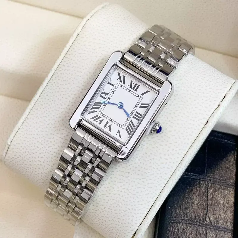 Luxury Women Watch Full Steel Watches For Women montre femme Fashion Tank Wristwatch Lady Clock reloj mujer
