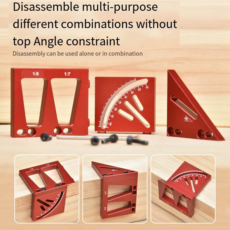 3D Angle Scriber Multi-Functional Angle Scriber Carpenter 45 Degrees, 90 Degrees Angle Scriber