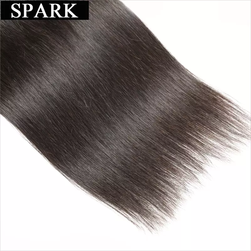 Iskra 8-30 cali 5A brazylijskie przedłużenie proste włosy ludzkie 1B naturalny czarny kolor 100% ludzkie włosy splot wiązki włosów Remy
