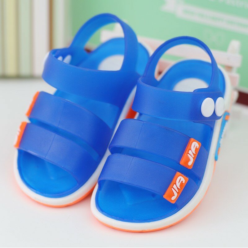 Sandalias transpirables de PVC para niños, zapatos de playa para niños pequeños, lindos, suaves, de gelatina, de verano