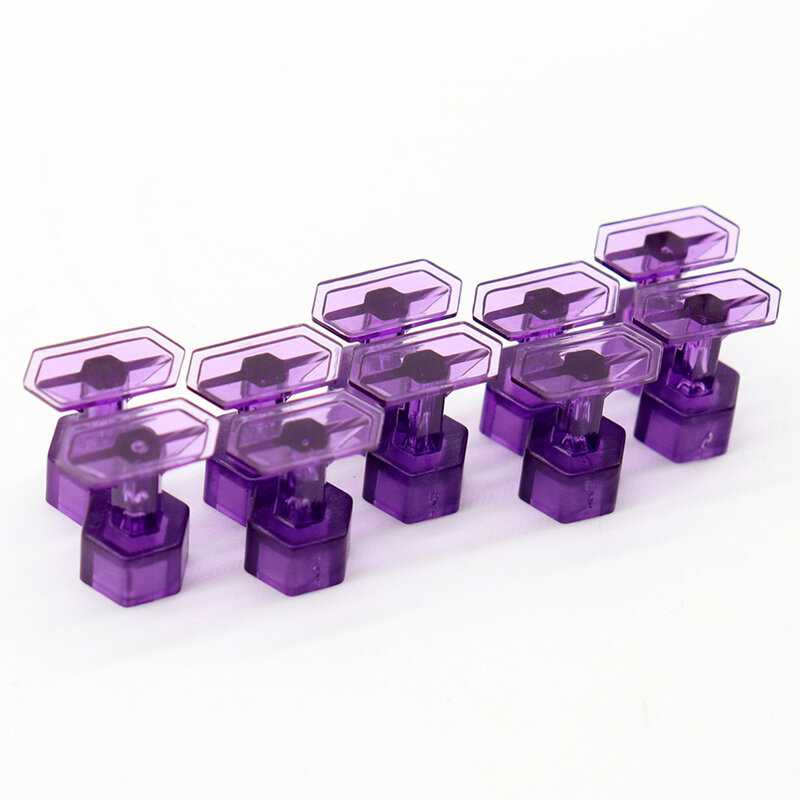 10 Pcs Purple Puller Tabs Paintless Dent Repair Tabs Glue Pulling Tabs Kit Puller Tabs Work With Dent Puller And Hot Melt Glue