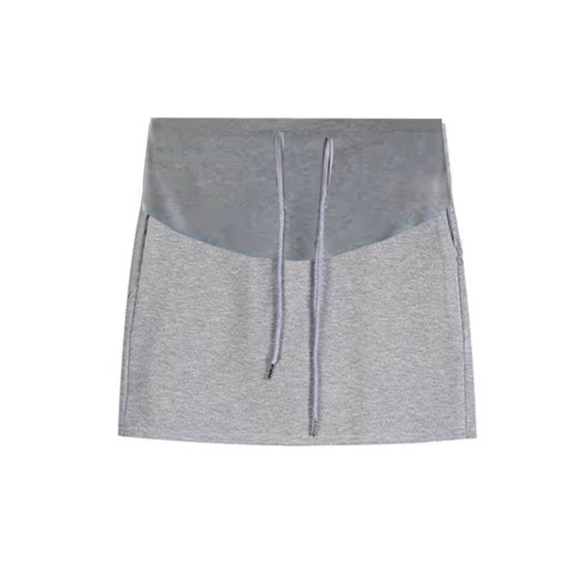 Minifaldas elásticas de línea A para mujer, pantalones cortos de seguridad para el vientre con cordón para maternidad, 24SS, Y2k, juvenil