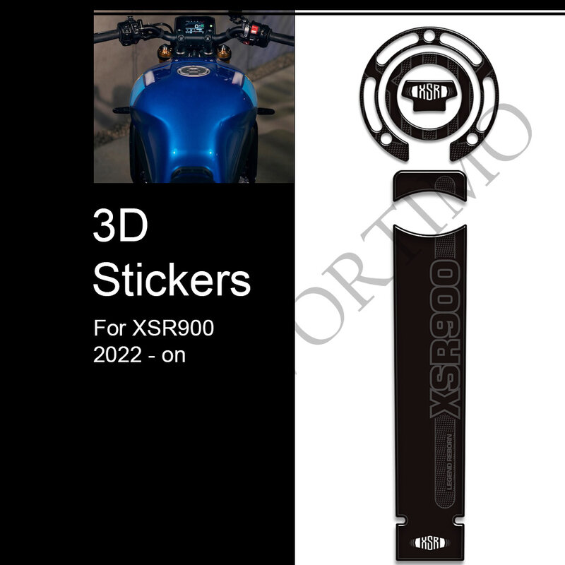 Bantalan Pelindung Tangki Lutut Kit Oli Bahan Bakar Gas untuk Motor Yamaha XSR900 XSR 900 2016 2017 2018 2019 2020 2021 2022 2023