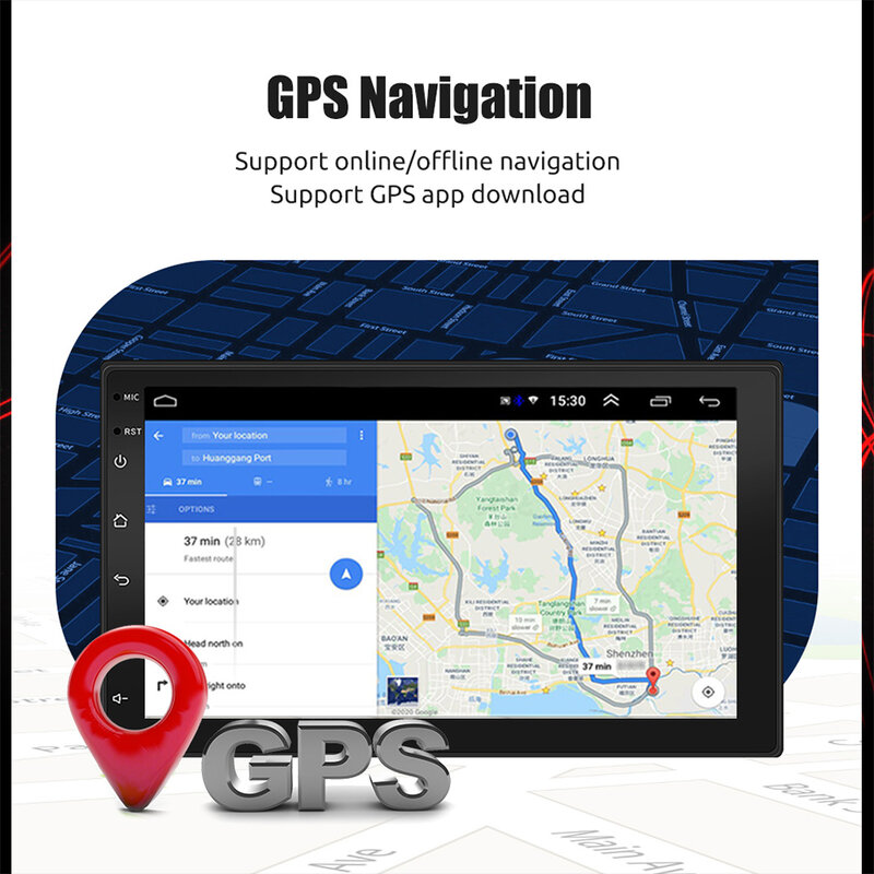 Автомобильный мультимедийный плеер ESSGOO, стерео-система на Android 13, с GPS, IPS экраном, RDS, DSP, типоразмер 2 Din