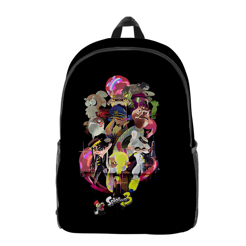 Splatoon 3 2022 신상 게임 학교 가방, 성인 키즈 가방, 유니섹스 가방, 데이팩