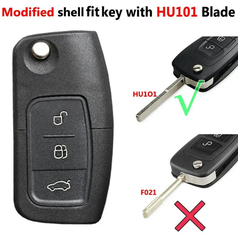 Auto Remote Key Shell Remote Key Case Abdeckung für Ford Focus Fiesta Mondeo S-Max C-Max