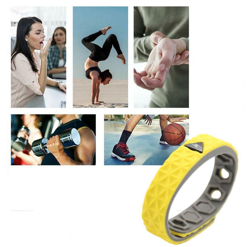 Useful Flexible Non-Fading Outdoor Sports Anti-static Bracelet for Women Sports Bracelet Silicone Bracelet