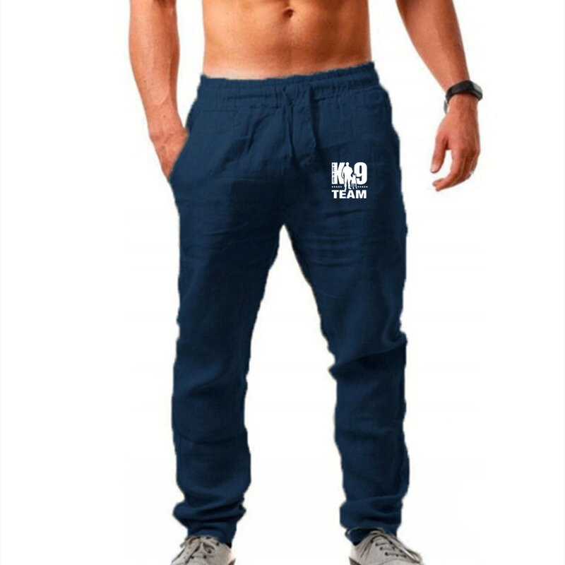 Мужские спортивные штаны для бега и бодибилдинга, из хлопка