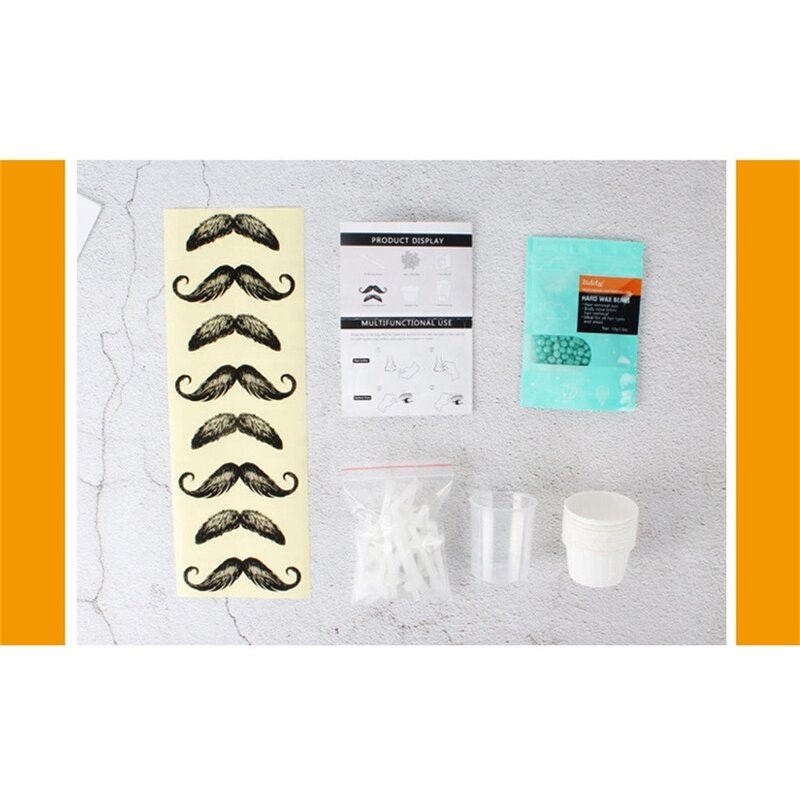 1 conjunto kit de cera de remoção de pêlos de nariz indolor para homem e mulher narina limpeza depilação cera de limpeza de cera sem papel