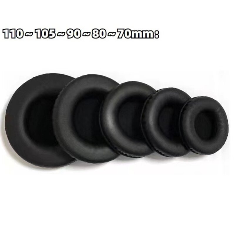 1 Pair Ear Cushions Soft Earphone Covers for Headsets 45mm to 110mm Optional