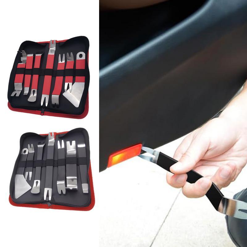 Trim Removal Tool Stainless Steel Pry Kit Multifunctional Trim Tools 7pcs Panel Tool Set Car Accessories For Interior Parts
