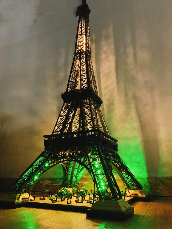 Kit de iluminación LED para Torre Eiffel de 1,5 M de altura, 10307, París, arquitectura de fama mundial, bloques de construcción, juguetes para adultos, regalo
