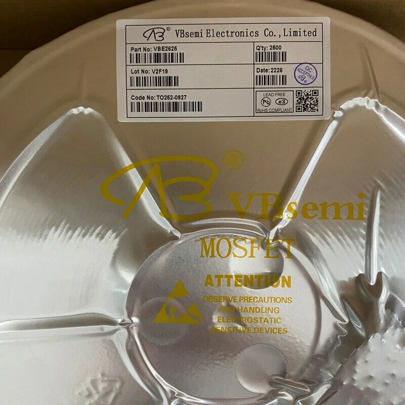MOSFET 04N03 TO-252 전계 효과 튜브, N 채널, VBsemi 이산 반도체 트랜지스터, VBE1303, 30V, 100A