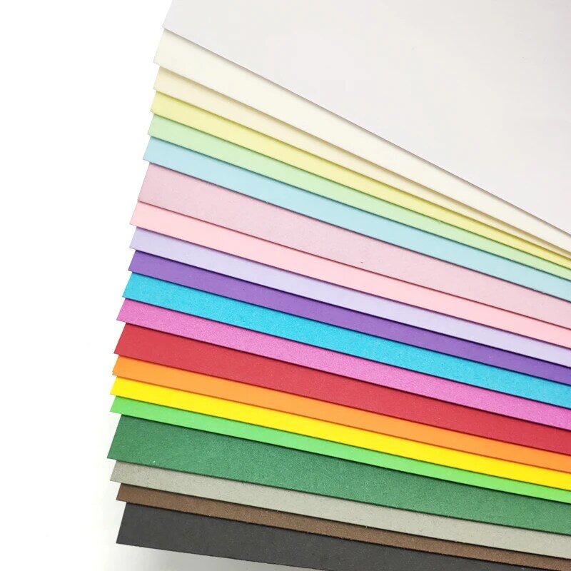 Papel de cartón para manualidades, cartulina Multicolor, tamaño A4, 160g, 100 hojas