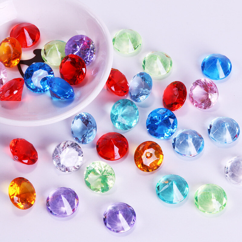 10 sztuk/partia akrylowe plastikowe diamentowe kształty pionki dla Token gry planszowe licznik akcesoria Multi color Diamond 20mm
