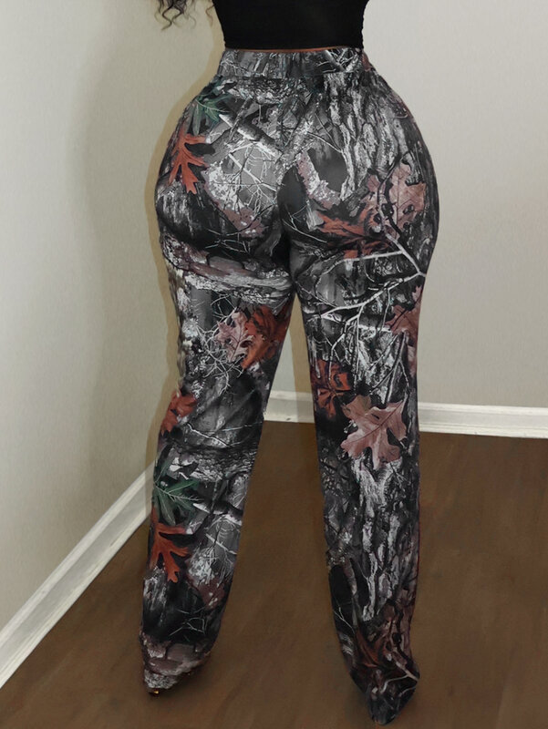 Spodnie LW Plus Size mieszane z nadrukiem spodnie ze sznurkiem kobiet na co dzień sportowe spodnie joggery 2024 nowości w damskich spodniach Y2K