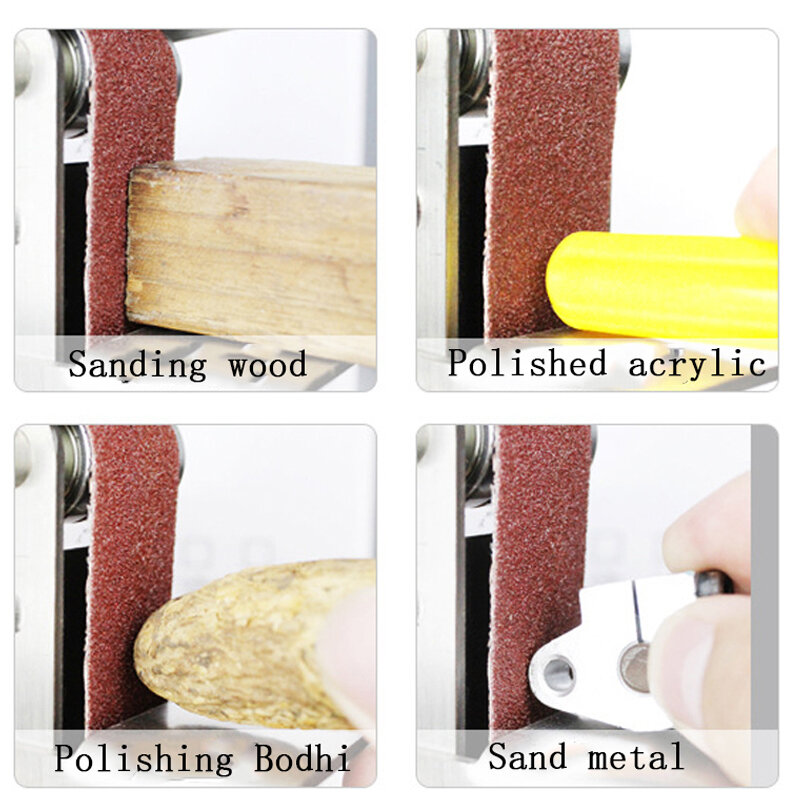 520x20mm Sanding Belts P40 - P1000 Abrasive Screen Band for Wood Soft Metal Grinding Polishing 10Pc Set