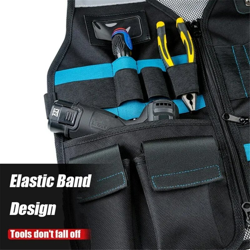 Electrician Carpenters Tool Bag New Thickene Work High Above Tool Organizer The Ground Breathable Tool Vest Multi-pocket