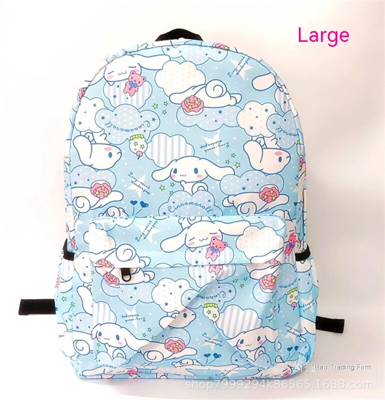Sanrio High-capacity Cinnamoroll Schoolbag LittleTwinStars Backpack Kuromi Student Bag My Melody Hello Kitty Rucksack Bag