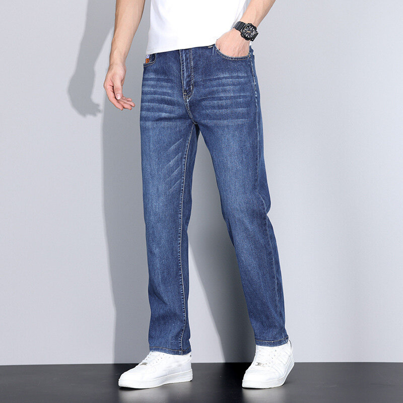 男性用の非常に長いロングのハイジーンズ,長くて太いパンツ,高さ190,115, 120cm,更新されたバージョン,春,モデル,120cm