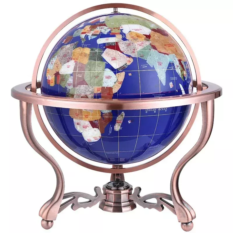 Gem Globe Decoration World Globe geografia forniture per l'insegnamento decorazione della tavola da pranzo per la casa accessori per la decorazione della casa dell'ufficio