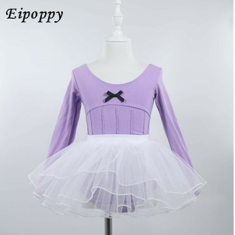 Детская танцевальная одежда для девочек танцевальная юбка с длинными рукавами тренировочная одежда для весны и осени детское выступление