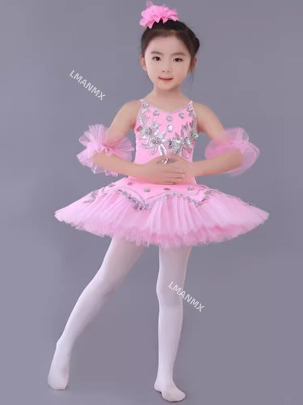 Professional Ballet Tutu Girls Blue Pink Platter Pancake Tutu Ballerina Party Dress Adult Women Child Kids Ballet Dance Costume