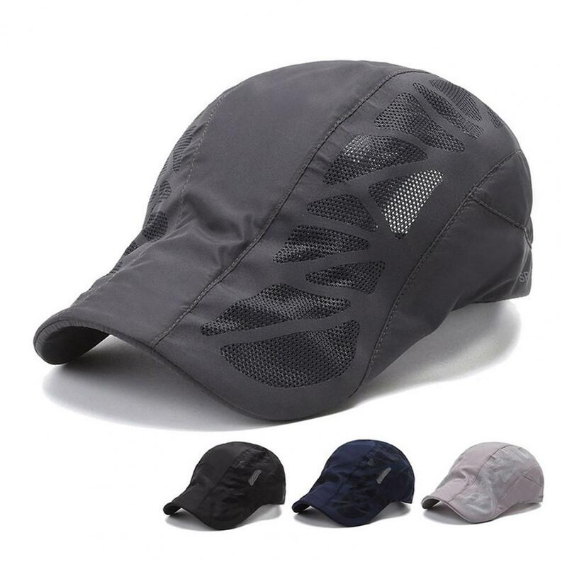 Durable Peaked Cap  Casual Headwear Mesh Cap  Adjustable Buckle Sun Hat