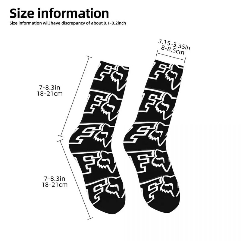 ถุงเท้าสำหรับผู้ชายแนวย้อนยุคฮาราจูกุเอฟ-ฟ็อกซ์สไตล์ฮิปฮอปแบบไร้รอยต่อพิมพ์ลายของขวัญ