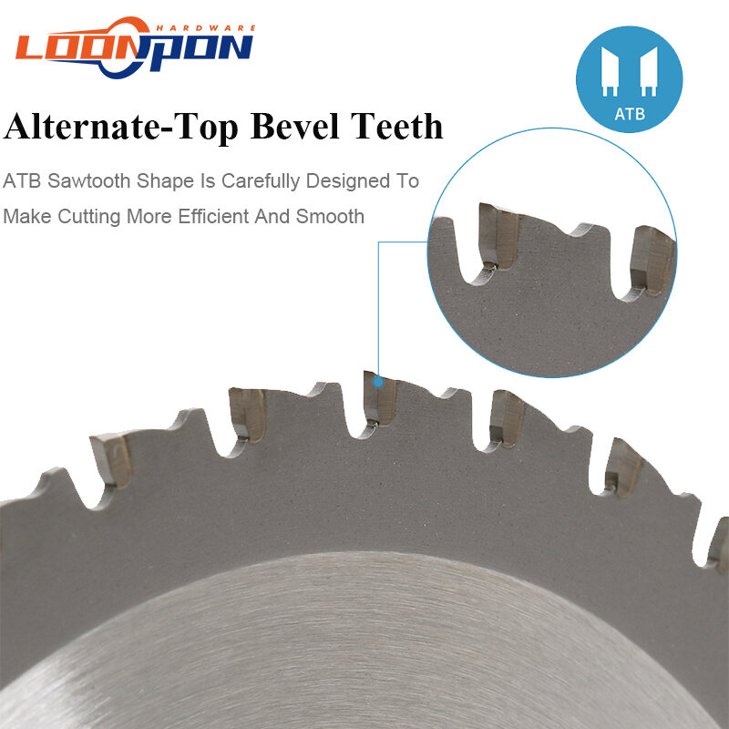 Loonpon Metal Cutting Disc 185/254/355mm Carbide Circular Saw Blade For Steel Iron Aluminum Metal Cutting Blade