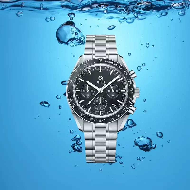 Speedmaster-Reloj de pulsera para hombre, cronógrafo mecánico de lujo, con fecha automática y espejo de zafiro, resistente al agua, novedad de 2024