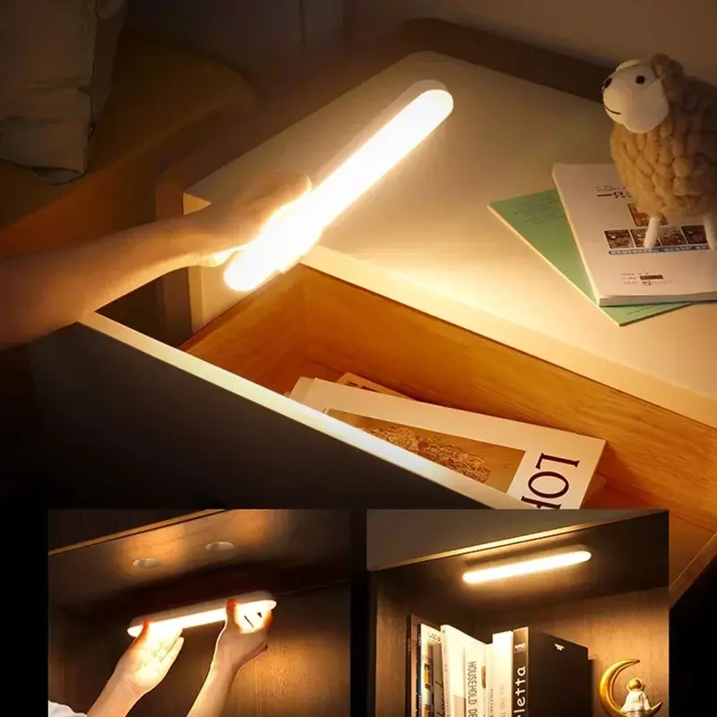 Luz Nocturna LED con Sensor de movimiento PIR para niños, lámpara de noche para cocina, dormitorio, armario, lámpara de escalera