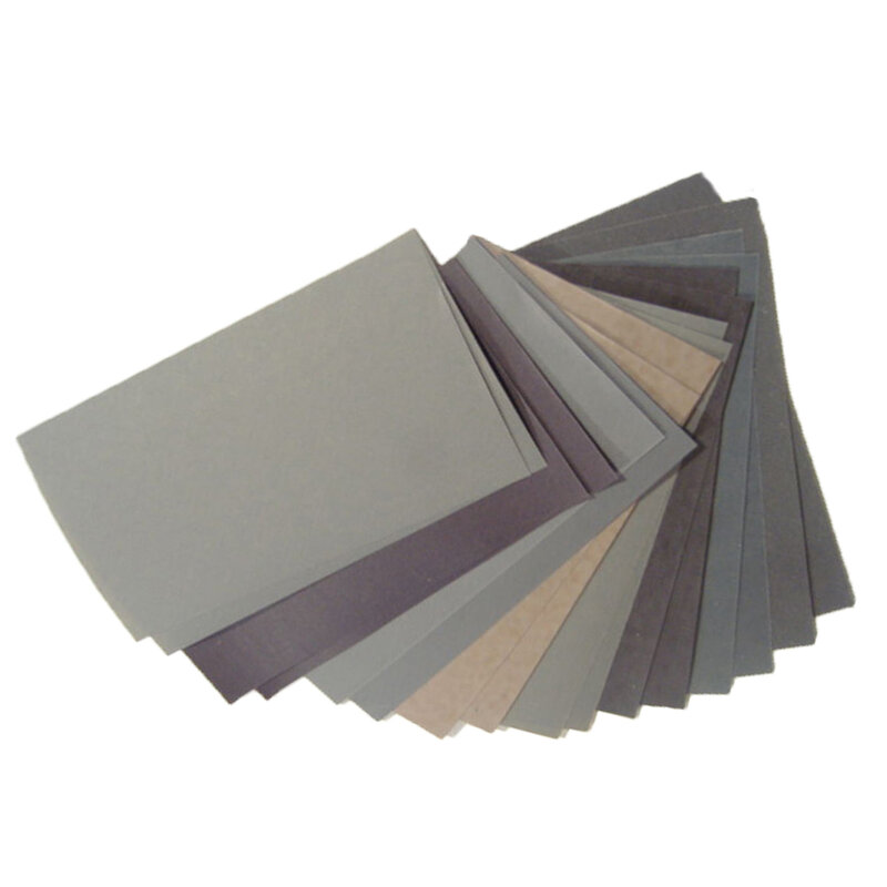 15 Pcs / Set Sandpaper 400/600/3000/800/1000/1200/1500/2000/2500 Grit Sand Paper Water/Dry Sanding Paper Abrasive Tools