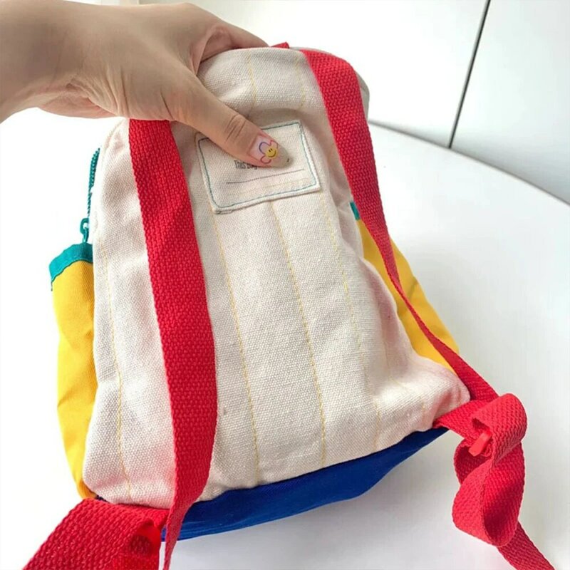 Embroidered Name Children's Bag Custom Kindergarten School Bag Cute Planet Lightweight Baby Backpack Girls Boys Canvas Backpack