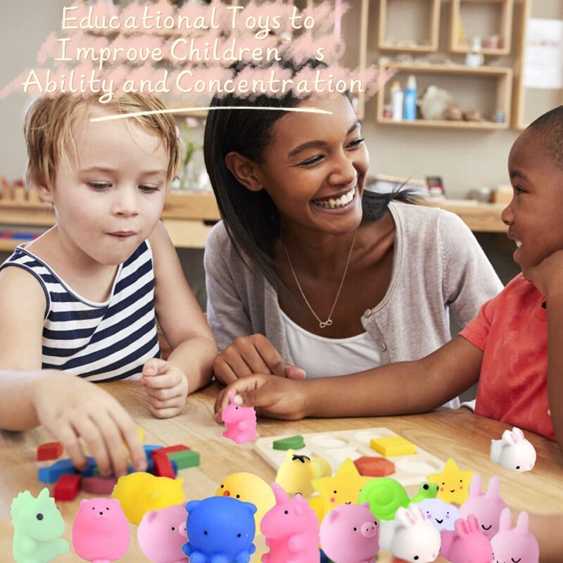 100 pz Mochi Squishy giocattolo Kawaii Mini animali Squishies giocattoli antistress per bambini ragazzi ragazze regali di compleanno bomboniere premi