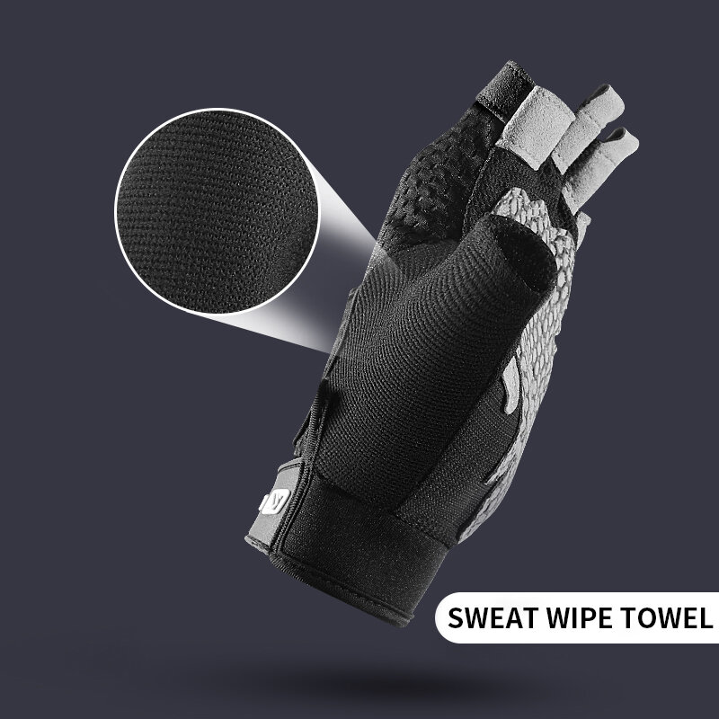 Перчатки для спортзала, фитнеса, велоспорта, для мужчин и женщин, дышащие Нескользящие перчатки с защитой от пота для тяжелой атлетики